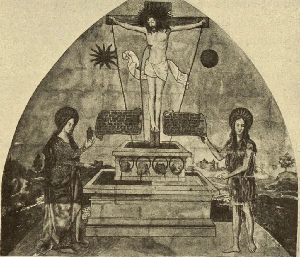 An illustration from L'art religieux de la fin du moyen âge en France;, 1908, leaf 134