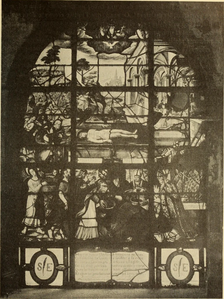 An illustration from L'art religieux de la fin du moyen âge en France;, 1908, leaf 140