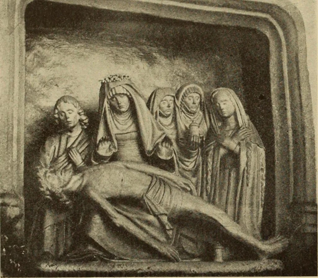 An illustration from L'art religieux de la fin du moyen âge en France;, 1908, leaf 149