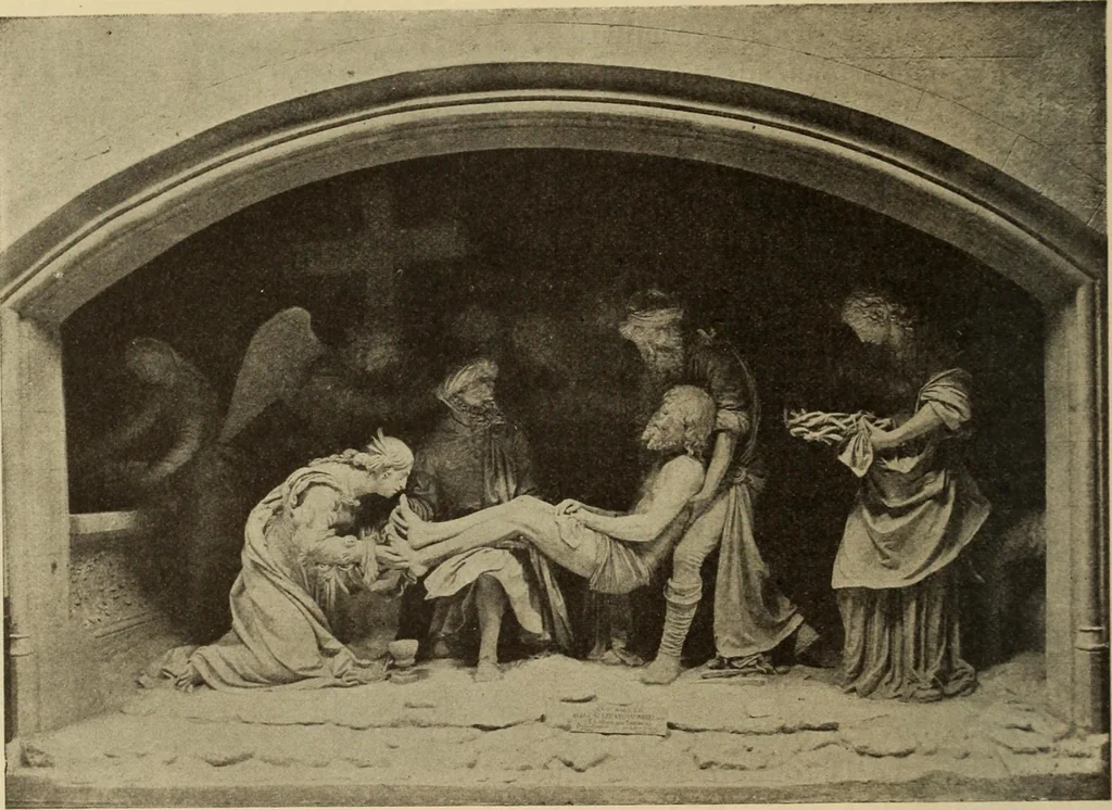 An illustration from L'art religieux de la fin du moyen âge en France;, 1908, leaf 157