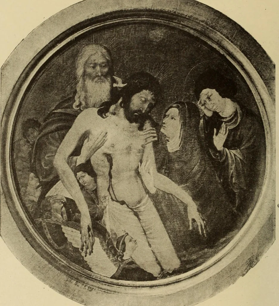 An illustration from L'art religieux de la fin du moyen âge en France;, 1908, leaf 161