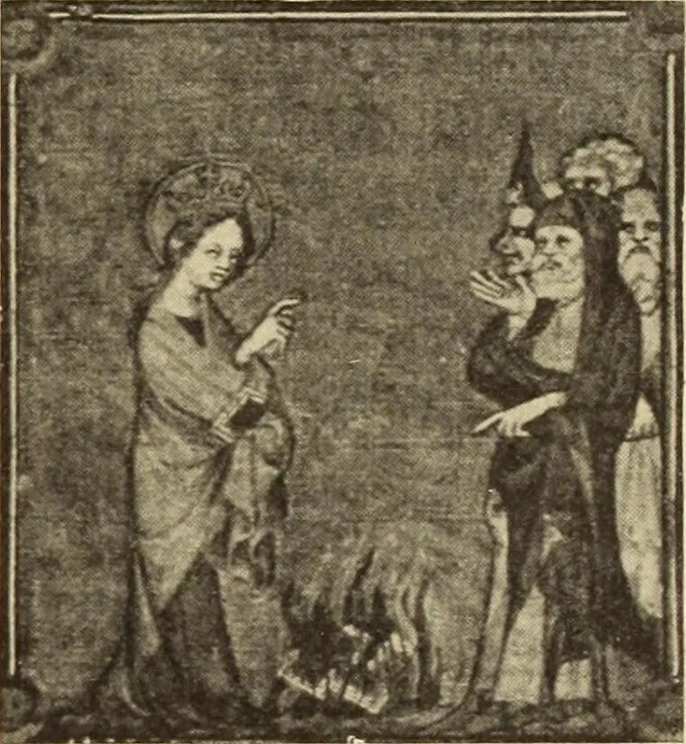 An illustration from L'art religieux de la fin du moyen âge en France;, 1908, leaf 176