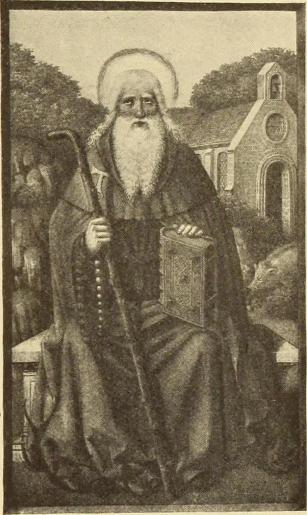 An illustration from L'art religieux de la fin du moyen âge en France;, 1908, leaf 212