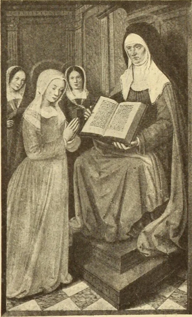 An illustration from L'art religieux de la fin du moyen âge en France;, 1908, leaf 216
