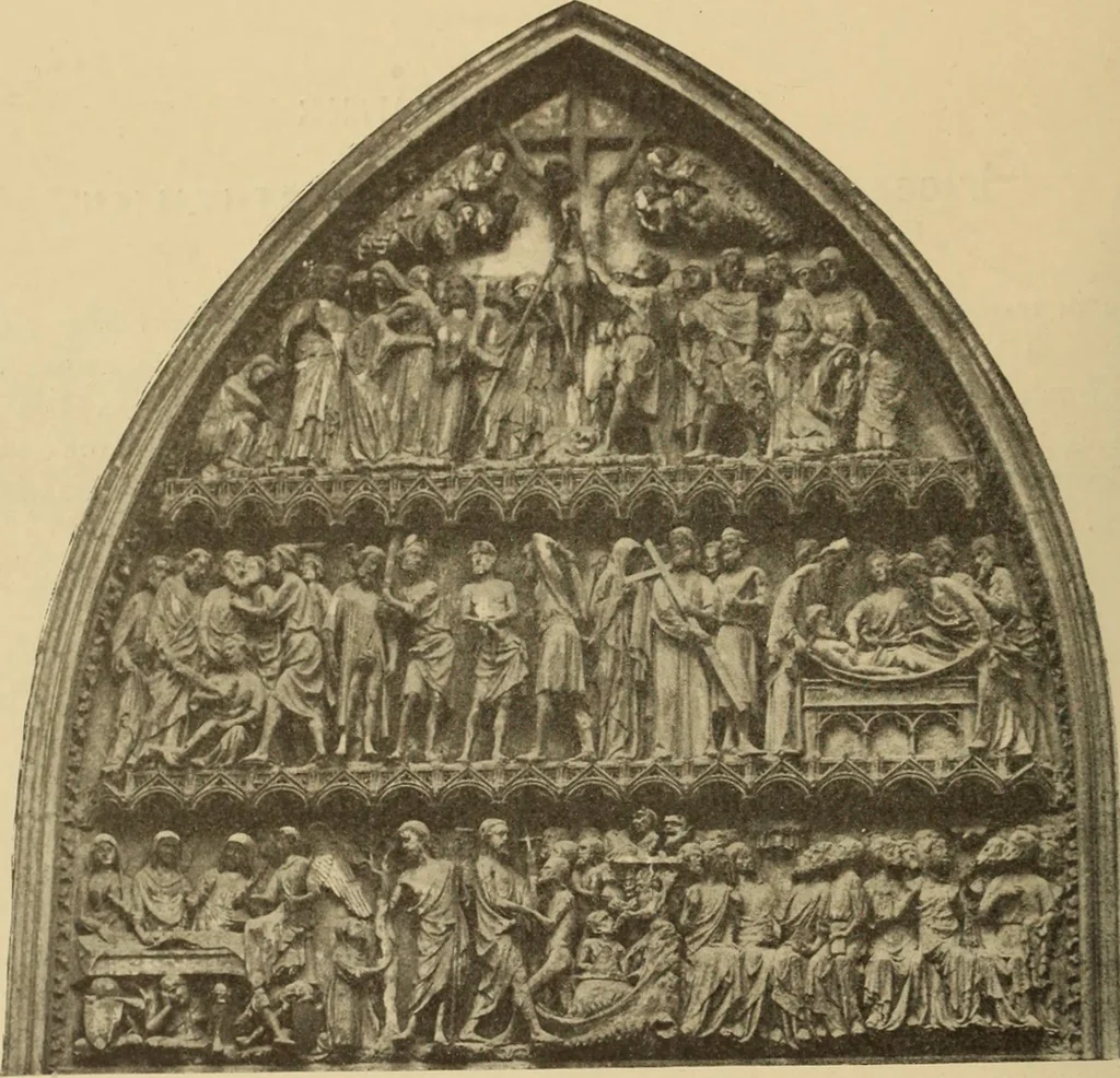 An illustration from L'art religieux de la fin du moyen âge en France;, 1908, leaf 23
