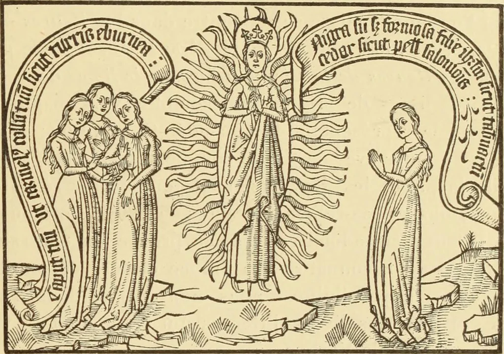 An illustration from L'art religieux de la fin du moyen âge en France;, 1908, leaf 232