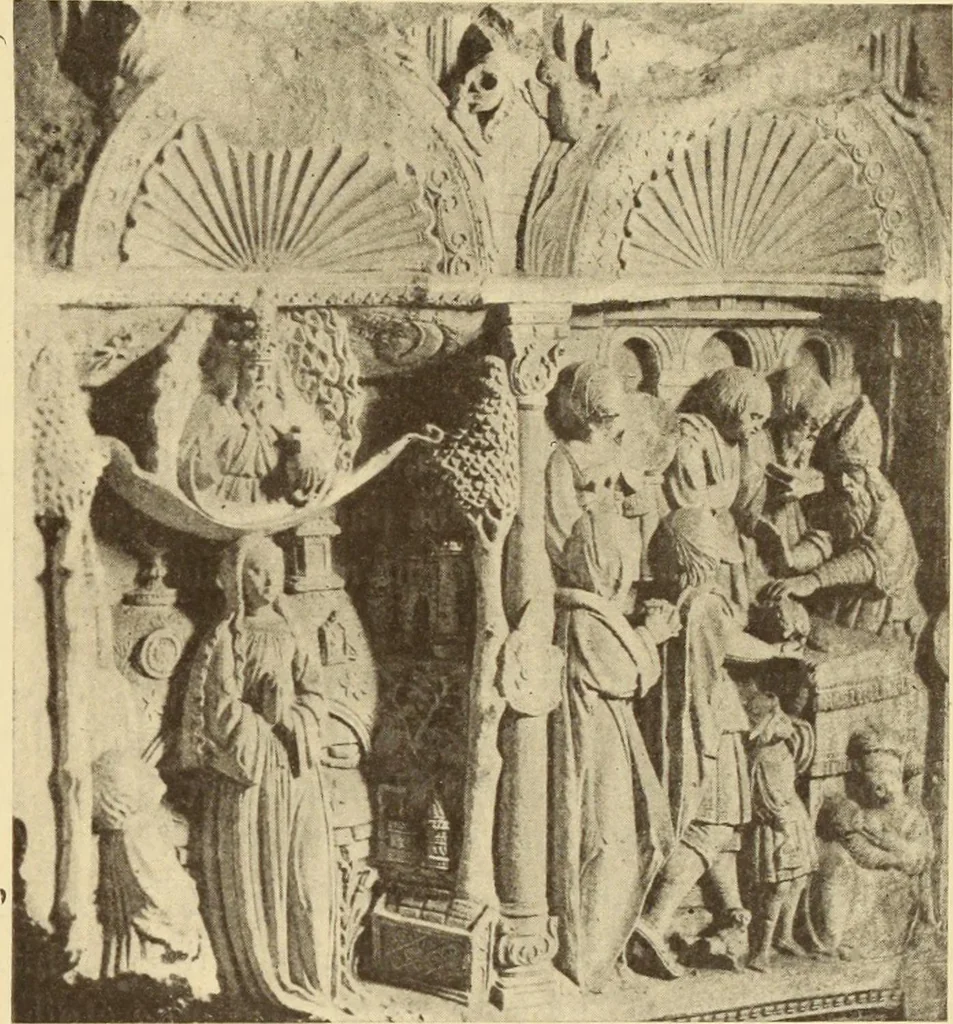 An illustration from L'art religieux de la fin du moyen âge en France;, 1908, leaf 234