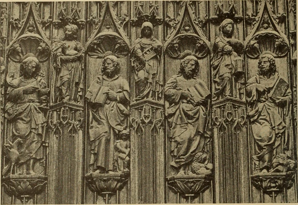 An illustration from L'art religieux de la fin du moyen âge en France;, 1908, leaf 243