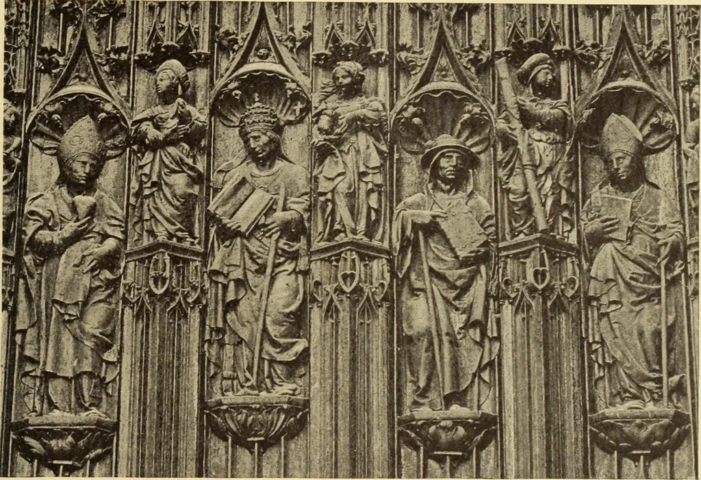 An illustration from L'art religieux de la fin du moyen âge en France;, 1908, leaf 244