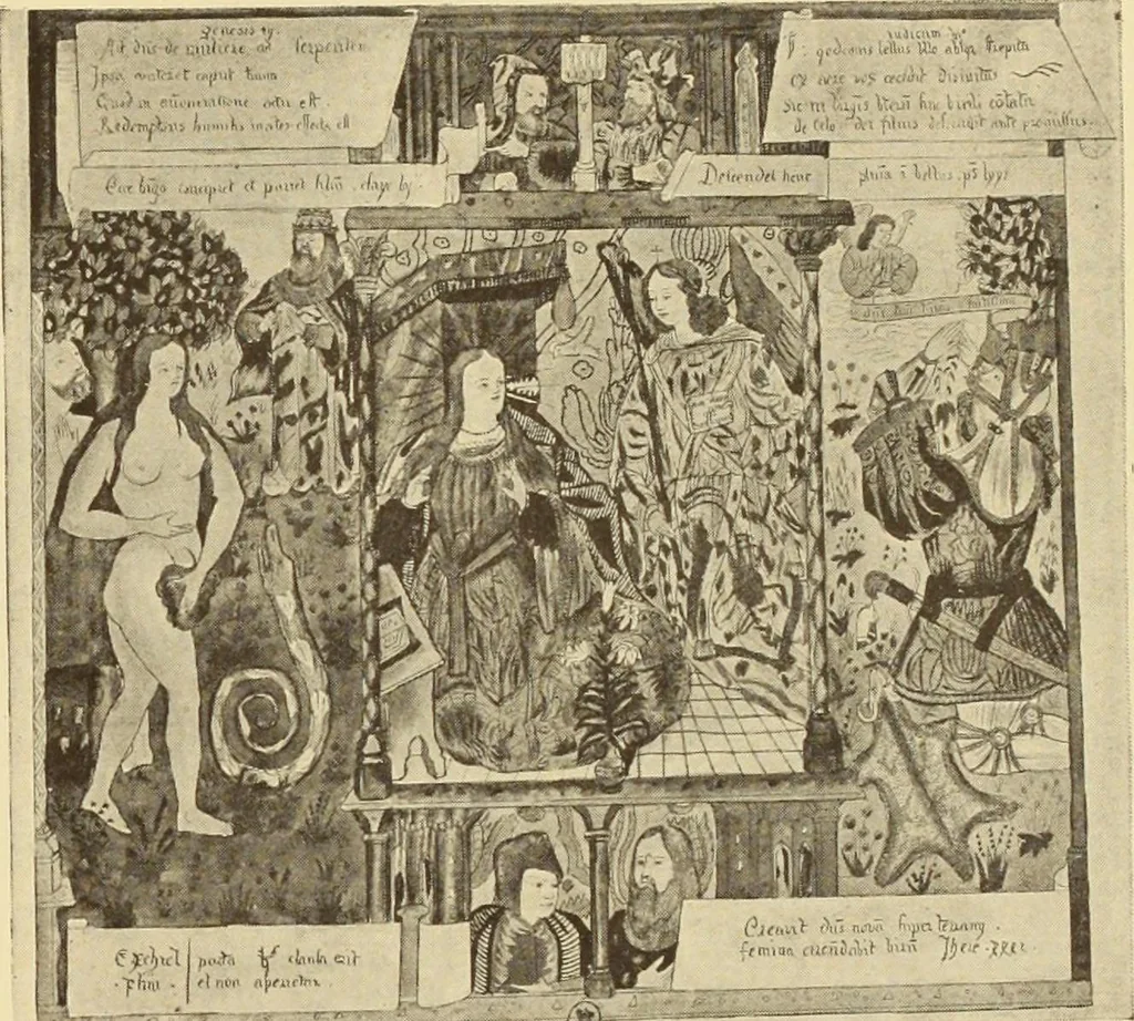 An illustration from L'art religieux de la fin du moyen âge en France;, 1908, leaf 258