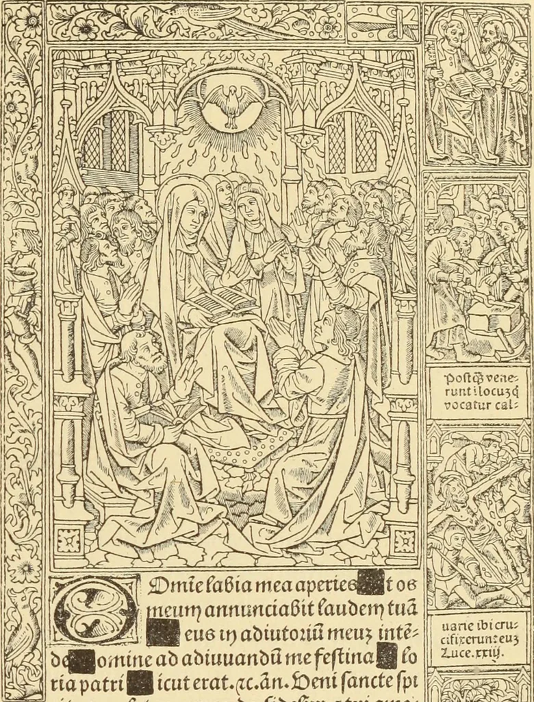 An illustration from L'art religieux de la fin du moyen âge en France;, 1908, leaf 264