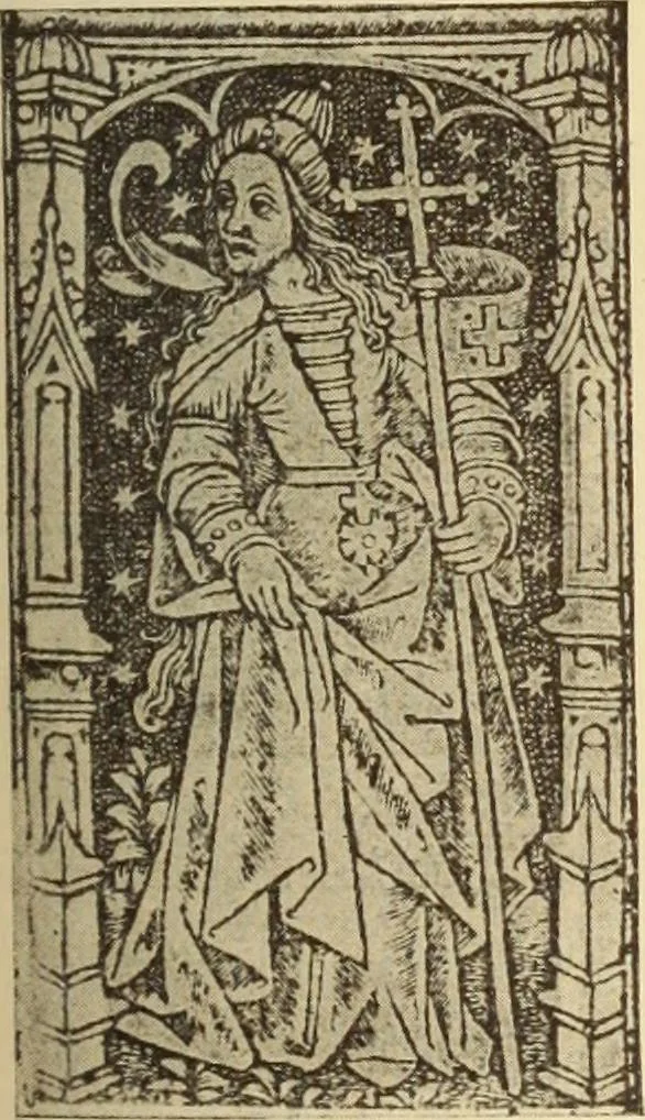 An illustration from L'art religieux de la fin du moyen âge en France;, 1908, leaf 294