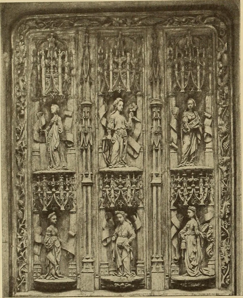 An illustration from L'art religieux de la fin du moyen âge en France;, 1908, leaf 295