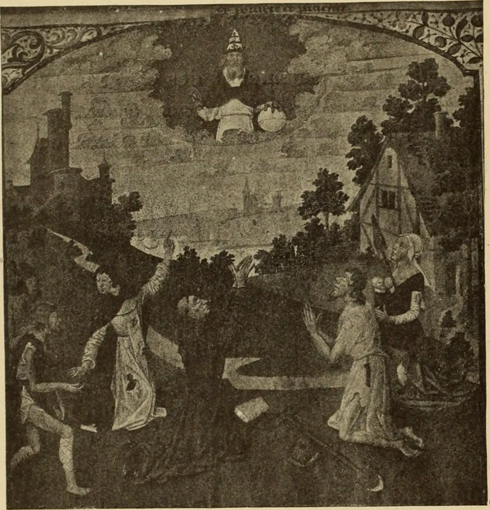 An illustration from L'art religieux de la fin du moyen âge en France;, 1908, leaf 327