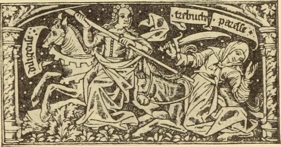 An illustration from L'art religieux de la fin du moyen âge en France;, 1908, leaf 360