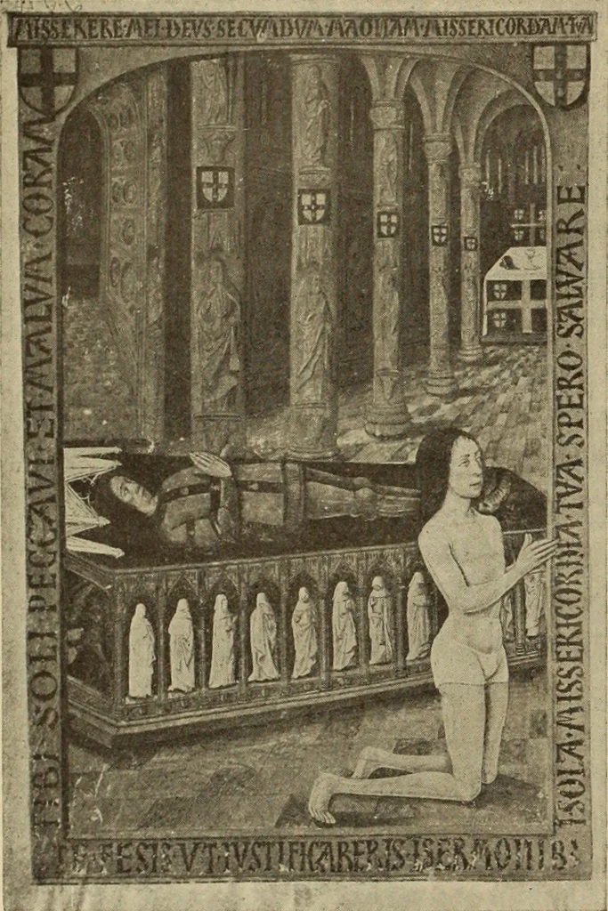 An illustration from L'art religieux de la fin du moyen âge en France;, 1908, leaf 437