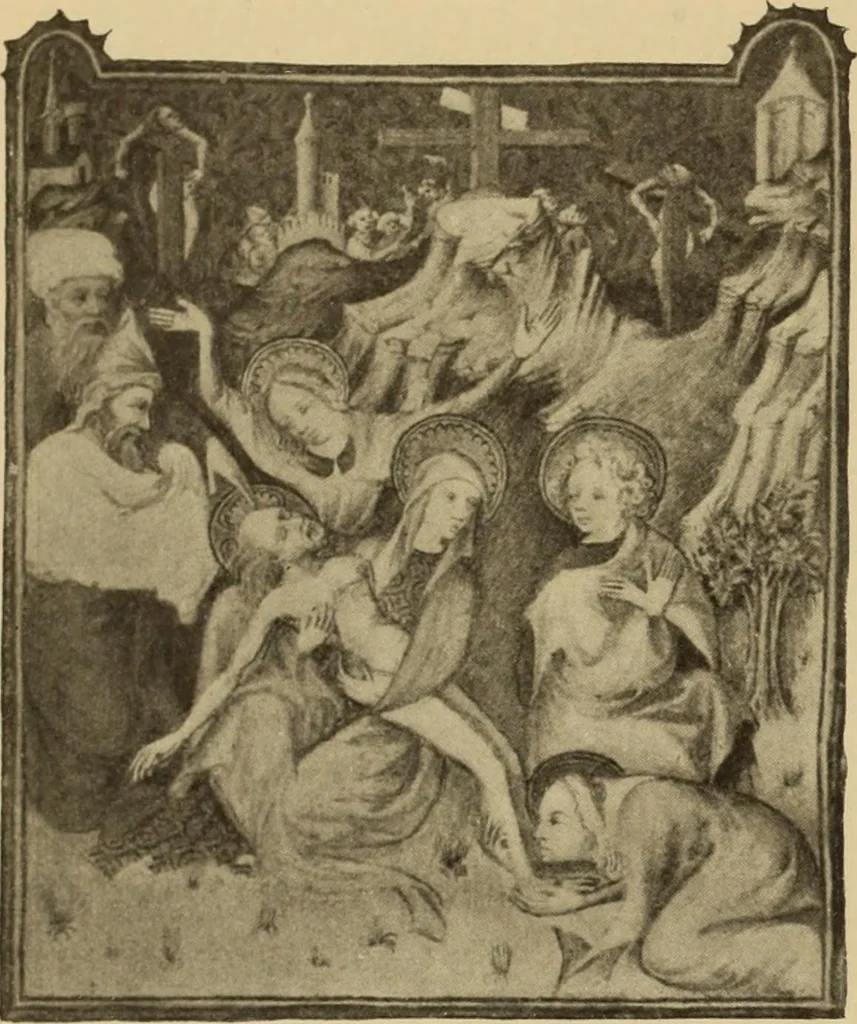 An illustration from L'art religieux de la fin du moyen âge en France;, 1908, leaf 45
