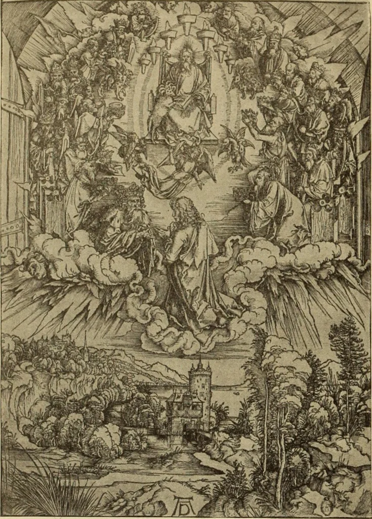 An illustration from L'art religieux de la fin du moyen âge en France;, 1908, leaf 463
