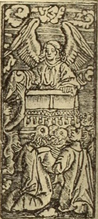 An illustration from L'art religieux de la fin du moyen âge en France;, 1908, leaf 468