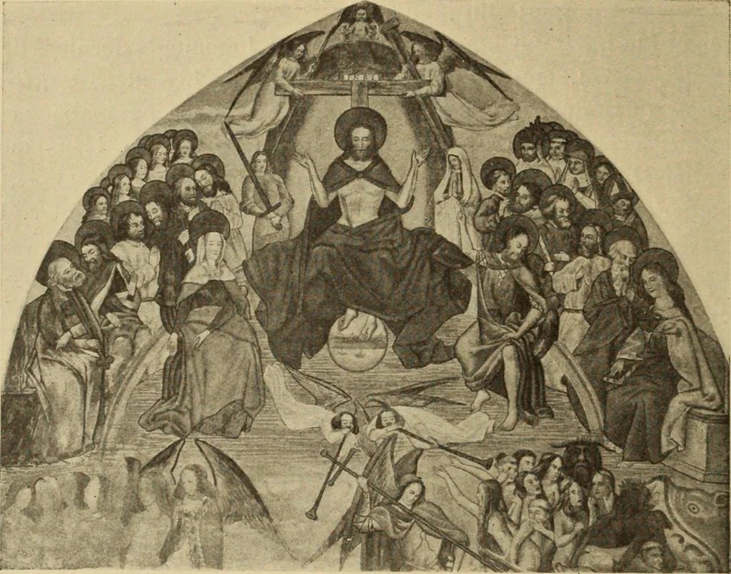 An illustration from L'art religieux de la fin du moyen âge en France;, 1908, leaf 477