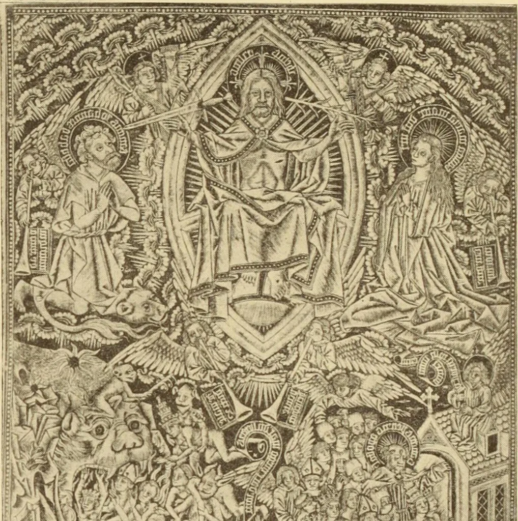 An illustration from L'art religieux de la fin du moyen âge en France;, 1908, leaf 478