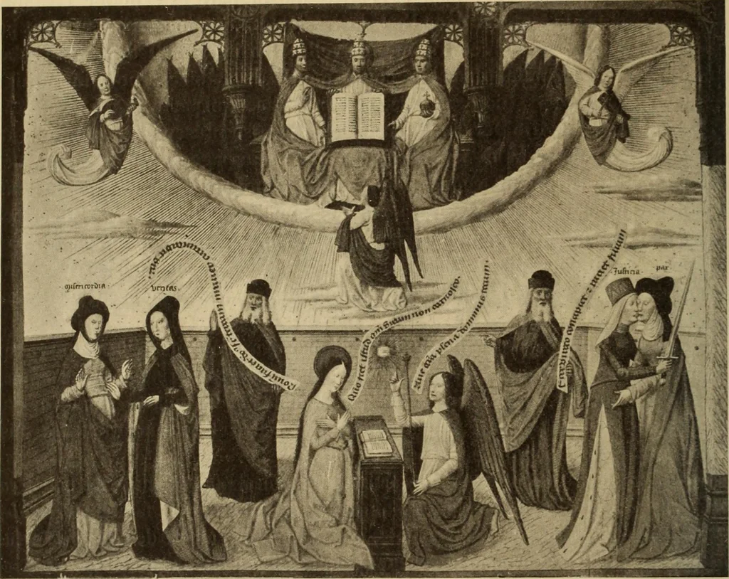 An illustration from L'art religieux de la fin du moyen âge en France;, 1908, leaf 63