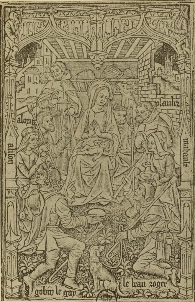 An illustration from L'art religieux de la fin du moyen âge en France;, 1908, leaf 73