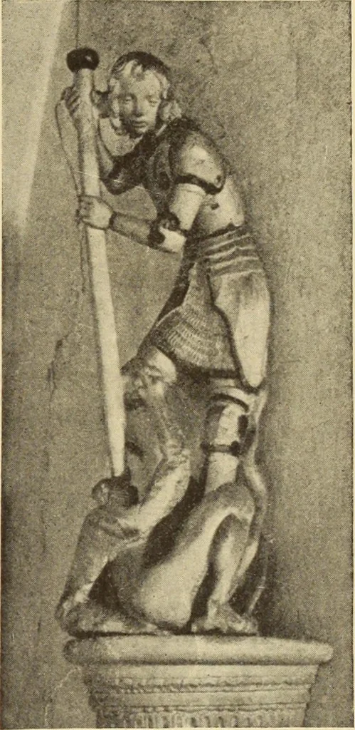 An illustration from L'art religieux de la fin du moyen âge en France;, 1908, leaf 92