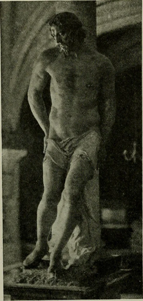 An illustration from L'art religieux de la fin du Moyen Age en France : étude sur l'iconographie du Moyen Age et sur ses sources d'inspiration, 1922, leaf 111