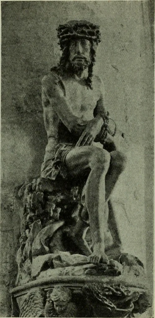 An illustration from L'art religieux de la fin du Moyen Age en France : étude sur l'iconographie du Moyen Age et sur ses sources d'inspiration, 1922, leaf 114