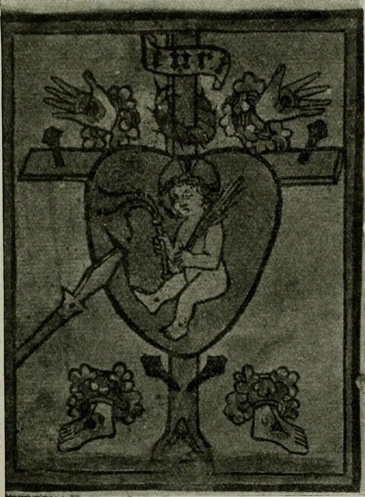 An illustration from L'art religieux de la fin du Moyen Age en France : étude sur l'iconographie du Moyen Age et sur ses sources d'inspiration, 1922, leaf 123