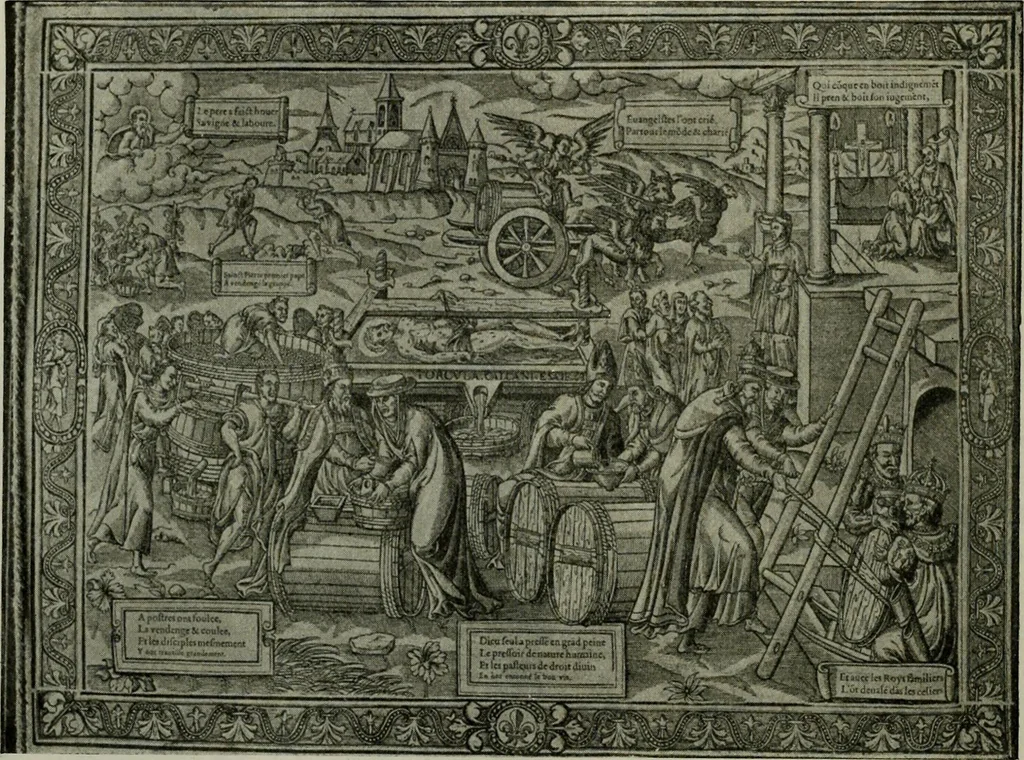 An illustration from L'art religieux de la fin du Moyen Age en France : étude sur l'iconographie du Moyen Age et sur ses sources d'inspiration, 1922, leaf 135