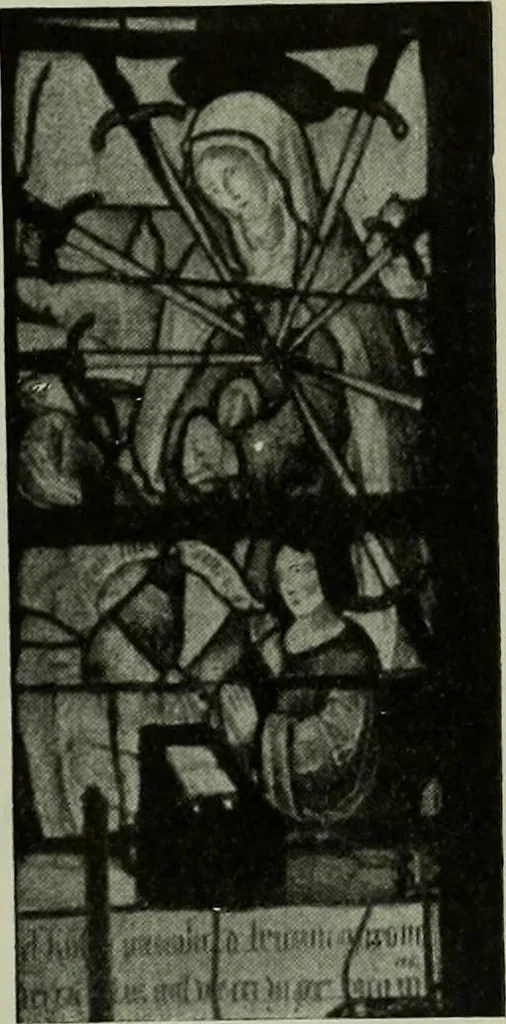 An illustration from L'art religieux de la fin du Moyen Age en France : étude sur l'iconographie du Moyen Age et sur ses sources d'inspiration, 1922, leaf 138