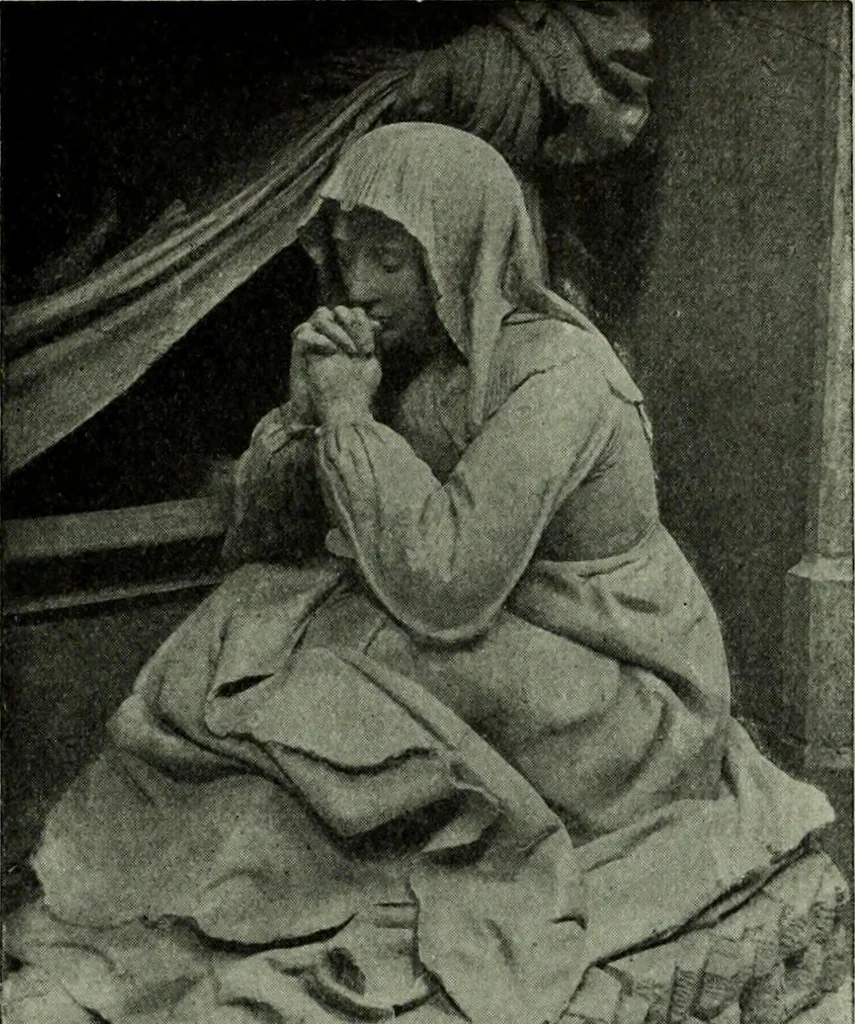 An illustration from L'art religieux de la fin du Moyen Age en France : étude sur l'iconographie du Moyen Age et sur ses sources d'inspiration, 1922, leaf 152