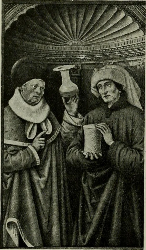 An illustration from L'art religieux de la fin du Moyen Age en France : étude sur l'iconographie du Moyen Age et sur ses sources d'inspiration, 1922, leaf 173