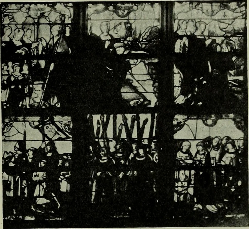An illustration from L'art religieux de la fin du Moyen Age en France : étude sur l'iconographie du Moyen Age et sur ses sources d'inspiration, 1922, leaf 190