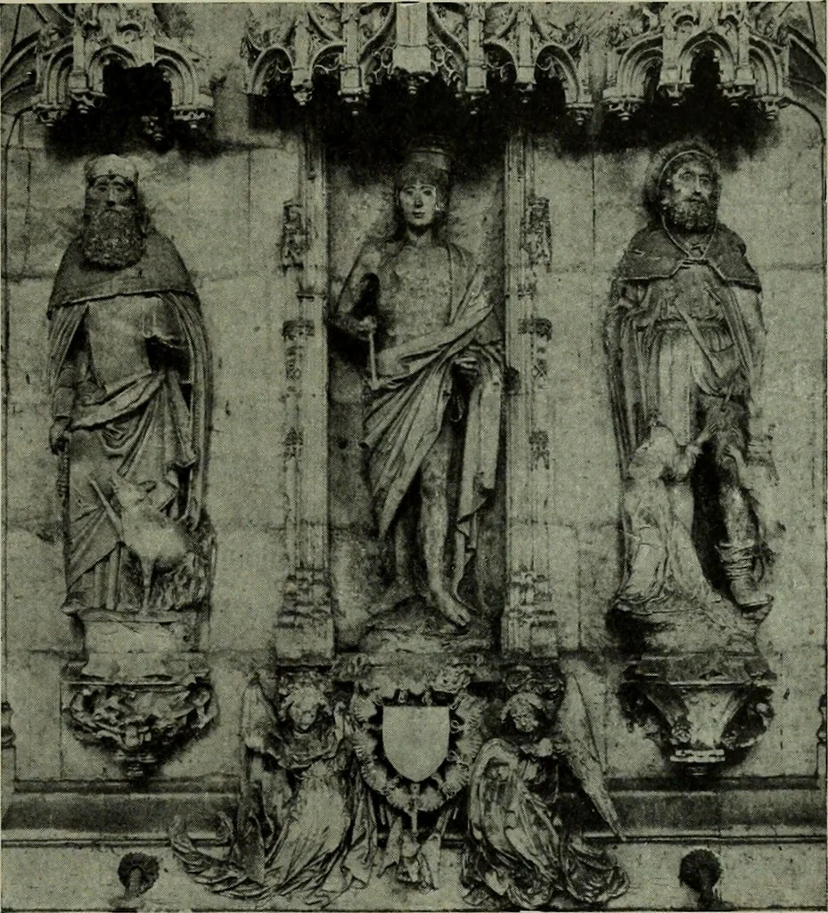 An illustration from L'art religieux de la fin du Moyen Age en France : étude sur l'iconographie du Moyen Age et sur ses sources d'inspiration, 1922, leaf 210