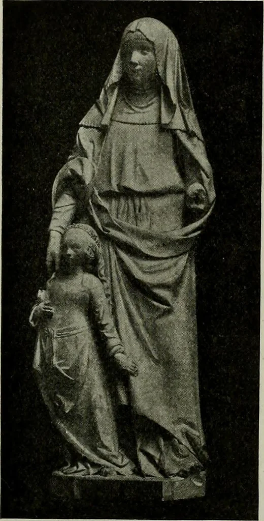 An illustration from L'art religieux de la fin du Moyen Age en France : étude sur l'iconographie du Moyen Age et sur ses sources d'inspiration, 1922, leaf 211