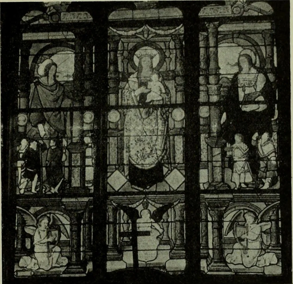An illustration from L'art religieux de la fin du Moyen Age en France : étude sur l'iconographie du Moyen Age et sur ses sources d'inspiration, 1922, leaf 234