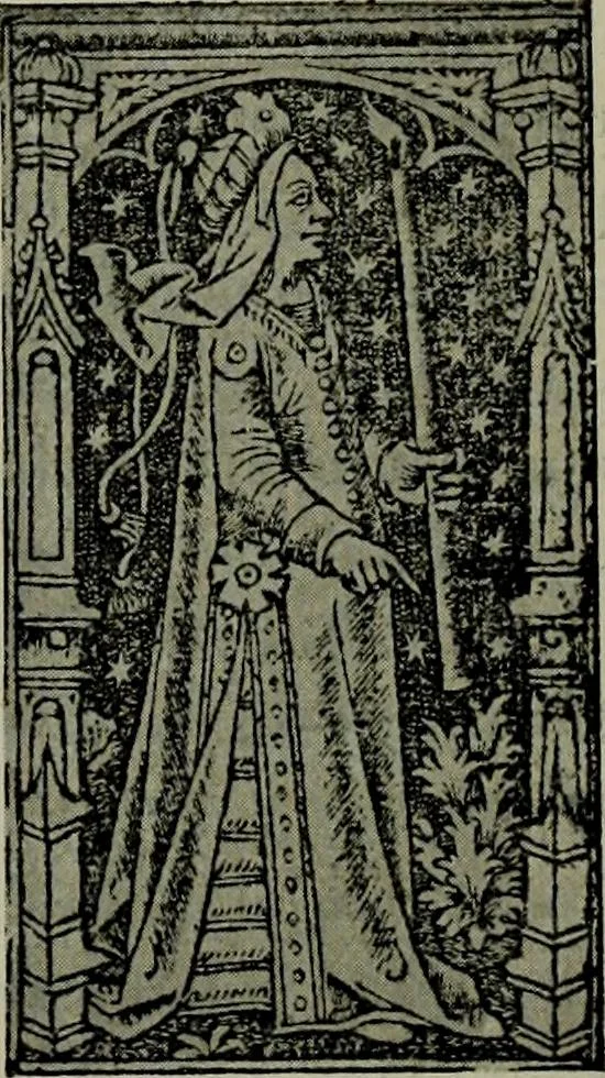 An illustration from L'art religieux de la fin du Moyen Age en France : étude sur l'iconographie du Moyen Age et sur ses sources d'inspiration, 1922, leaf 285
