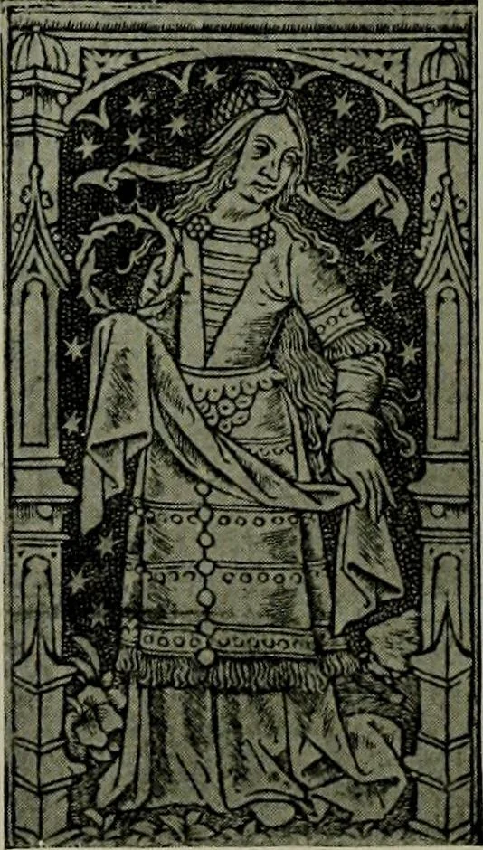 An illustration from L'art religieux de la fin du Moyen Age en France : étude sur l'iconographie du Moyen Age et sur ses sources d'inspiration, 1922, leaf 289