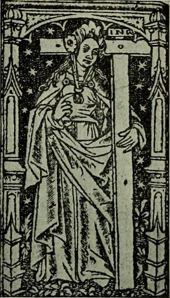 An illustration from L'art religieux de la fin du Moyen Age en France : étude sur l'iconographie du Moyen Age et sur ses sources d'inspiration, 1922, leaf 290