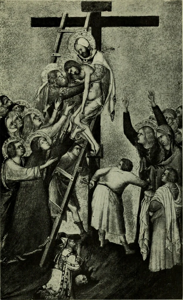 An illustration from L'art religieux de la fin du Moyen Age en France : étude sur l'iconographie du Moyen Age et sur ses sources d'inspiration, 1922, leaf 30