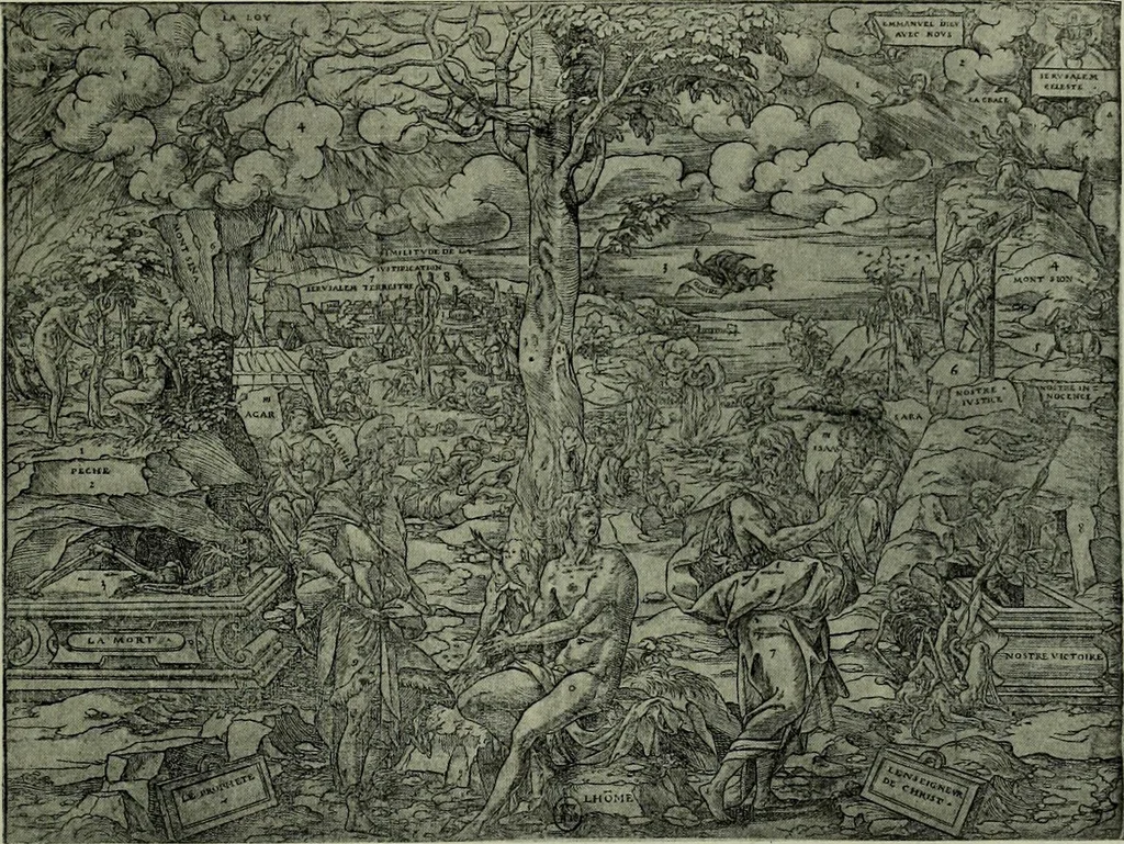 An illustration from L'art religieux de la fin du Moyen Age en France : étude sur l'iconographie du Moyen Age et sur ses sources d'inspiration, 1922, leaf 302