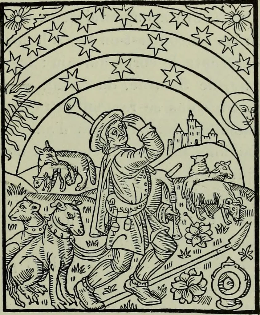 An illustration from L'art religieux de la fin du Moyen Age en France : étude sur l'iconographie du Moyen Age et sur ses sources d'inspiration, 1922, leaf 312
