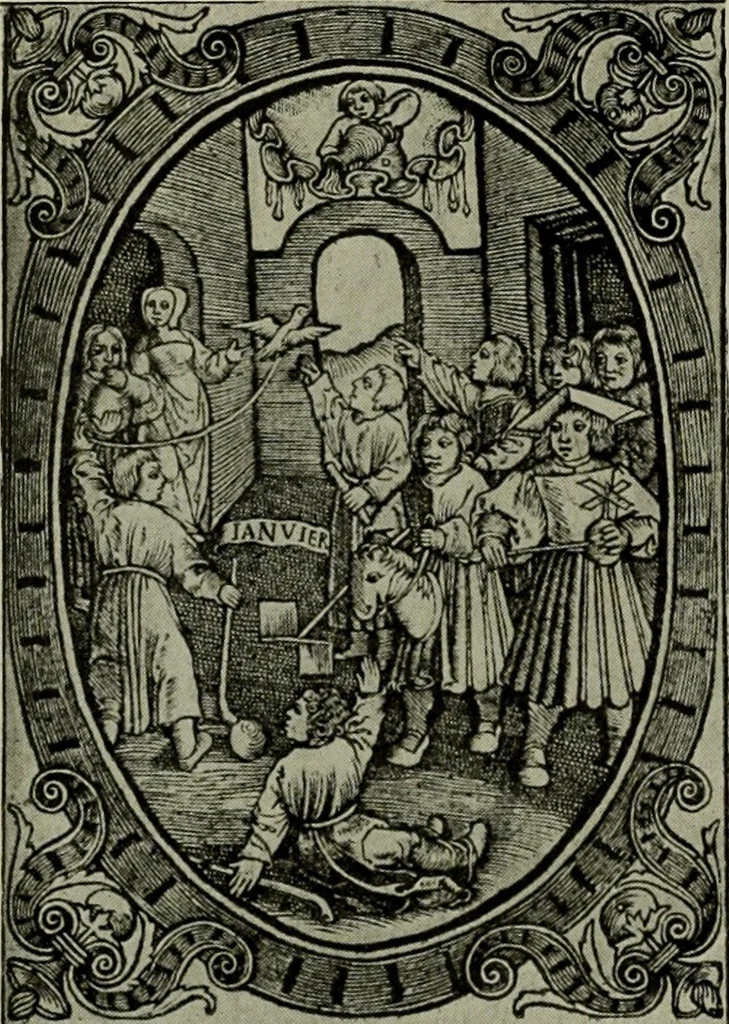 An illustration from L'art religieux de la fin du Moyen Age en France : étude sur l'iconographie du Moyen Age et sur ses sources d'inspiration, 1922, leaf 319