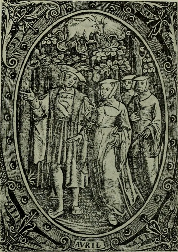 An illustration from L'art religieux de la fin du Moyen Age en France : étude sur l'iconographie du Moyen Age et sur ses sources d'inspiration, 1922, leaf 320