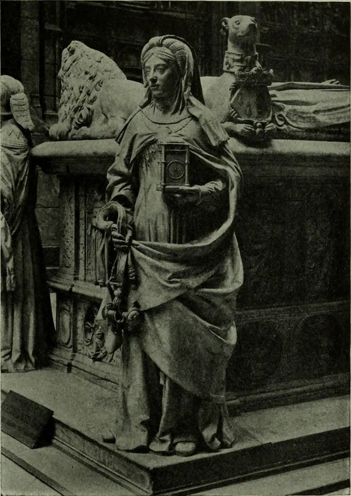 An illustration from L'art religieux de la fin du Moyen Age en France : étude sur l'iconographie du Moyen Age et sur ses sources d'inspiration, 1922, leaf 338