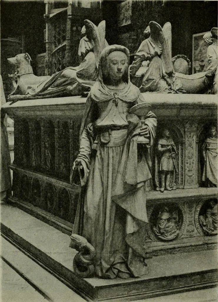 An illustration from L'art religieux de la fin du Moyen Age en France : étude sur l'iconographie du Moyen Age et sur ses sources d'inspiration, 1922, leaf 339