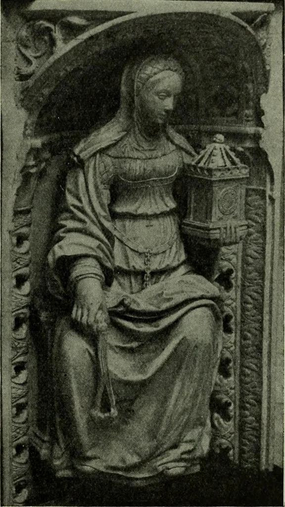 An illustration from L'art religieux de la fin du Moyen Age en France : étude sur l'iconographie du Moyen Age et sur ses sources d'inspiration, 1922, leaf 340